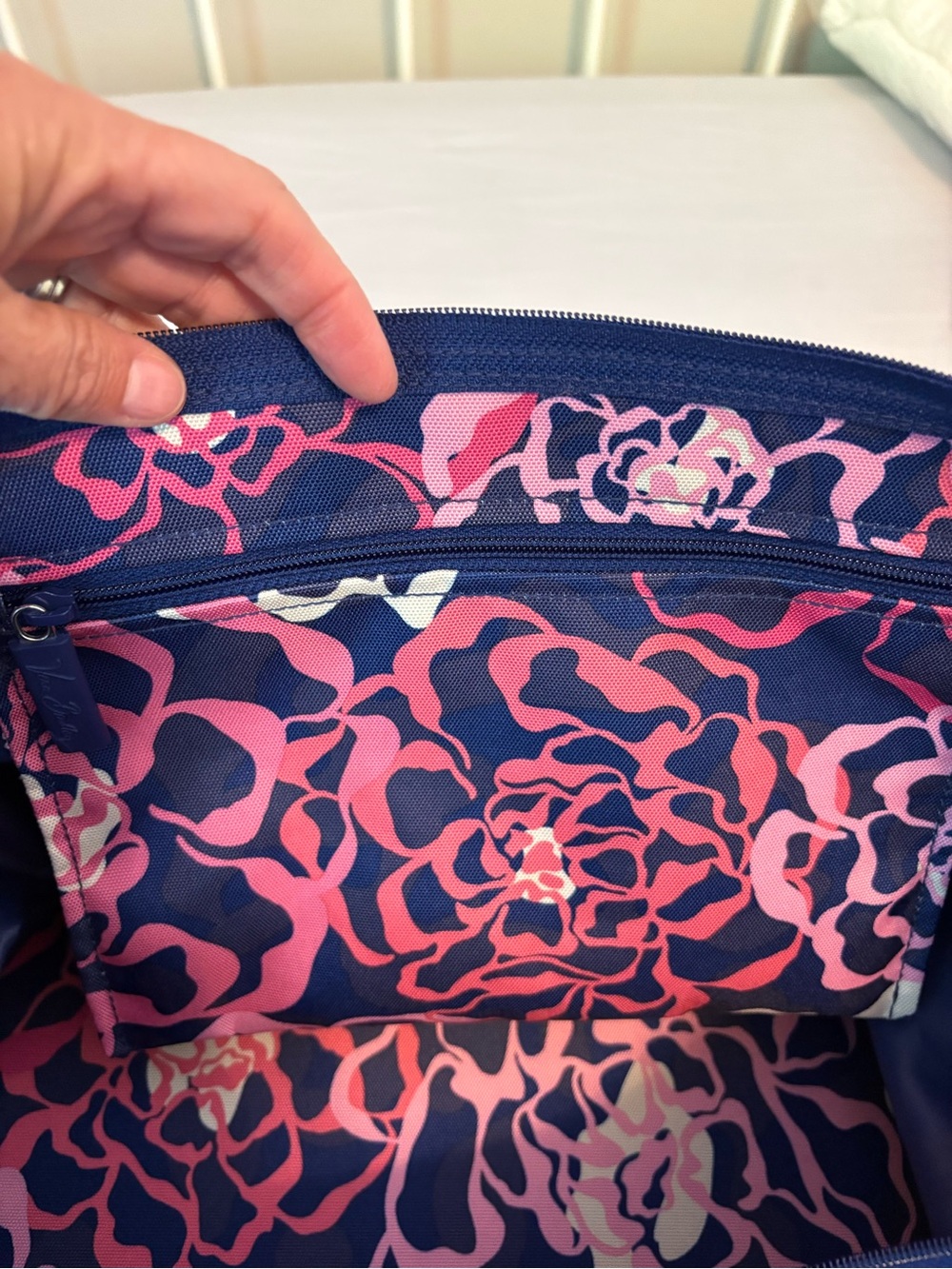 Vera Bradley Pink Floral Expandable Weekender Duffel Travel Bag - Picture 12 of 12